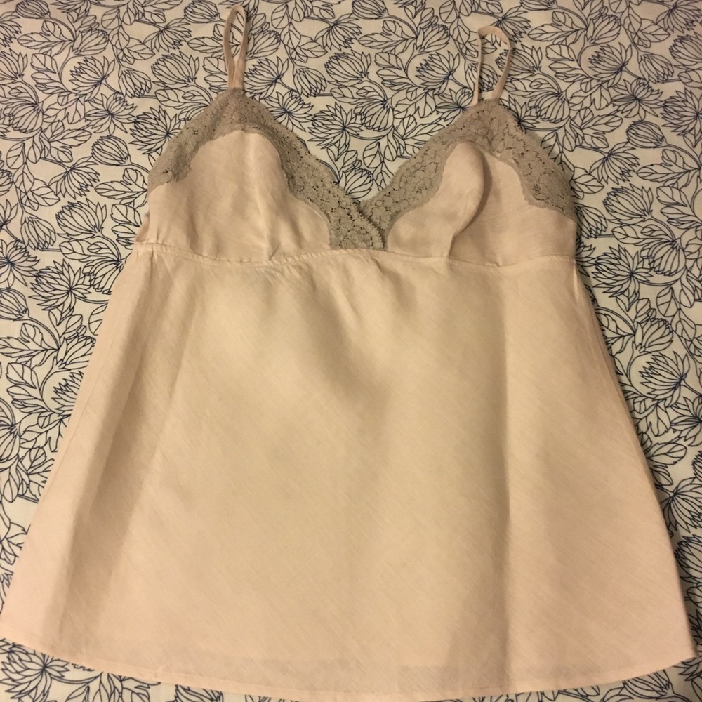 Marni light gray cami with lace detail sz 2